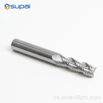 3Flutes-Schrupp-Hartmetall-Schaftfräser für Aluminium